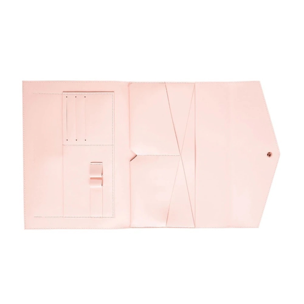 The Megan Portfolio Clutch Glass Ladder and Co Organizer in light baby Pink - Picture 9 of 11